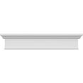 thumbnail image 1 of Ekena Millwork 155" Bottom Width x 159" Top Width x 7 1/4"H x 1"P, Craftsman Crosshead with Bottom Trim, 1 of 24