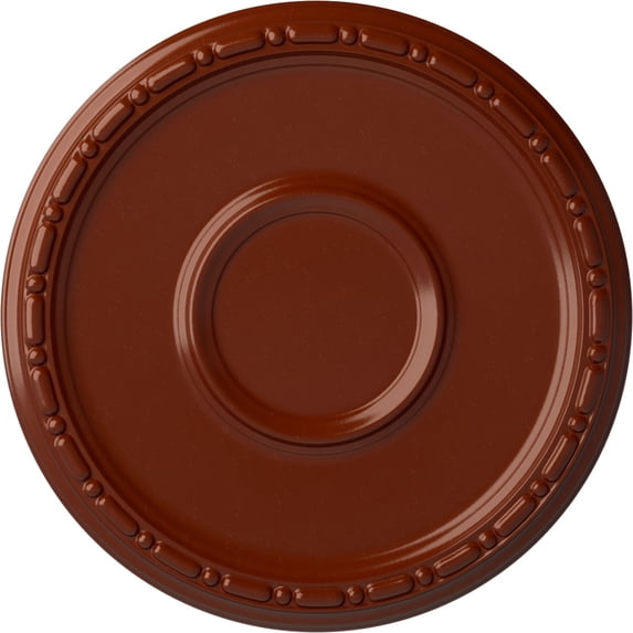 Ekena Millwork 16 1/2"OD x 1 1/2"P Medea Ceiling Medallion (Fits Canopies up to 5 1/2"), Hand-Painted Firebrick