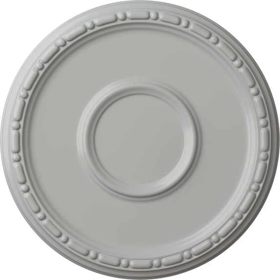 Ekena Millwork 16 1/2"OD x 1 1/2"P Medea Ceiling Medallion (Fits Canopies up to 5 1/2"), Hand-Painted Frost
