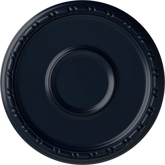 Ekena Millwork 16 1/2"OD x 1 1/2"P Medea Ceiling Medallion (Fits Canopies up to 5 1/2"), Hand-Painted Midnight Dream