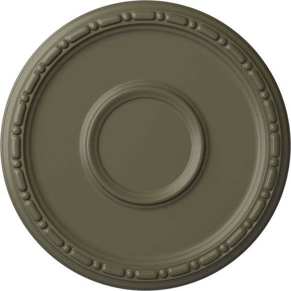 Ekena Millwork 16 1/2"OD x 1 1/2"P Medea Ceiling Medallion (Fits Canopies up to 5 1/2"), Hand-Painted Spartan Stone