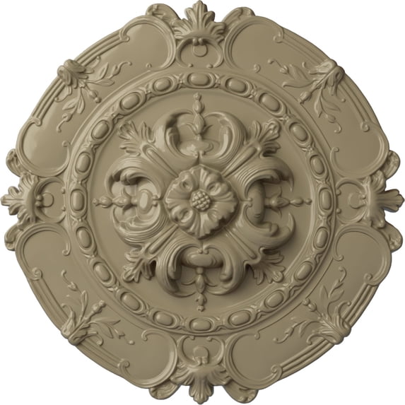 Ekena Millwork 16 1/2"OD x 2 3/8"P Southampton Ceiling Medallion, Hand-Painted Gobi Desert