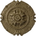 thumbnail image 1 of Ekena Millwork 16 1/2"OD x 2 3/8"P Southampton Ceiling Medallion, Hand-Painted Mississippi Mud Crackle, 1 of 6