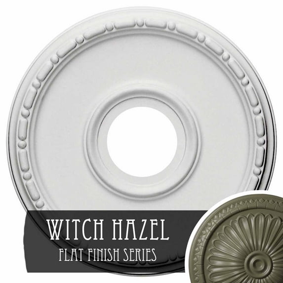 Ekena Millwork 16 1/2"OD x 3 7/8"ID x 1 1/2"P Medea Ceiling Medallion (Fits Canopies up to 5 3/8"), Hand-Painted Witch Hazel