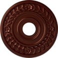 thumbnail image 1 of Ekena Millwork 16 1/4"OD x 3 5/8"ID x 1"P Wreath Ceiling Medallion (Fits Canopies up to 5 1/2"), Hand-Painted Antique Copper, 1 of 6