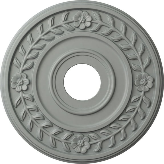 Ekena Millwork 16 1/4"OD x 3 5/8"ID x 1"P Wreath Ceiling Medallion (Fits Canopies up to 5 1/2")
