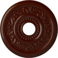 thumbnail image 1 of Ekena Millwork 16 1/8"OD x 3 1/2"ID x 7/8"P Genevieve Ceiling Medallion (Fits Canopies up to 3 1/2"), Hand-Painted Brushed Mahogany, 1 of 6