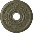 thumbnail image 1 of Ekena Millwork 16 1/8"OD x 3 1/2"ID x 7/8"P Genevieve Ceiling Medallion (Fits Canopies up to 3 1/2"), Hand-Painted Spartan Stone, 1 of 6