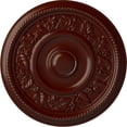 thumbnail image 1 of Ekena Millwork 16 1/8"OD x 3/4"P Tyrone Ceiling Medallion (Fits Canopies up to 6 3/4"), Hand-Painted Brushed Mahogany, 1 of 6