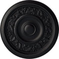 thumbnail image 1 of Ekena Millwork 16 1/8"OD x 3/4"P Tyrone Ceiling Medallion (Fits Canopies up to 6 3/4"), Hand-Painted Steel Gray, 1 of 6