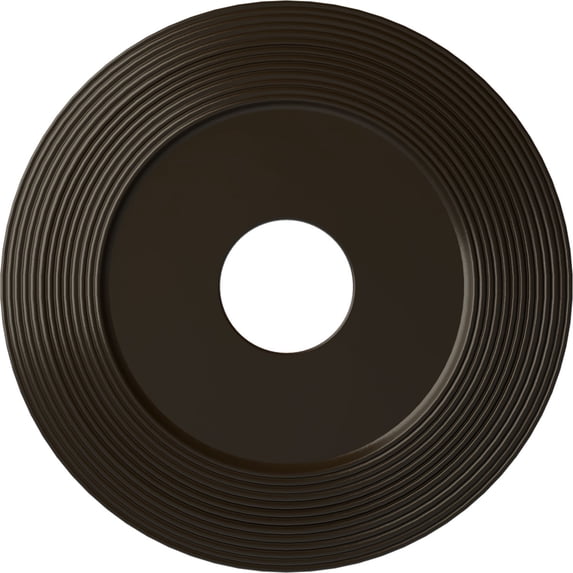 Ekena Millwork 16 1/8"OD x 3 5/8"ID x 1"P Adonis Ceiling Medallion (Fits Canopies up to 10 1/4"), Hand-Painted Stone Hearth