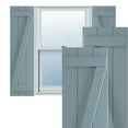 thumbnail image 1 of Ekena Millwork 16 1/8"W x 38"H True Fit PVC Three Board Joined Board-n-Batten Shutters w/Z-Bar, Peaceful Blue (Per Pair - Hardware Not Included), 1 of 8