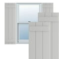 thumbnail image 1 of Ekena Millwork 16 1/8"W x 52"H True Fit PVC Three Board Joined Board-n-Batten Shutters, Hailstorm Gray (Per Pair - Hardware Not Included), 1 of 9