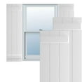 thumbnail image 1 of Ekena Millwork 16 1/8"W x 73"H True Fit PVC Three Board Joined Board-n-Batten Shutters, Unfinished (Per Pair - Hardware Not Included), 1 of 9