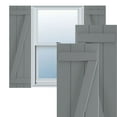 thumbnail image 1 of Ekena Millwork 16 1/8"W x 77"H True Fit PVC Three Board Joined Board-n-Batten Shutters w/Z-Bar, Ocean Swell (Per Pair - Hardware Not Included), 1 of 8