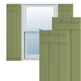 thumbnail image 1 of Ekena Millwork 16 1/8"W x 80"H True Fit PVC Three Board Joined Board-n-Batten Shutters, Moss Green (Per Pair - Hardware Not Included), 1 of 9