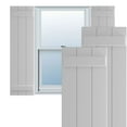 thumbnail image 1 of Ekena Millwork 16 1/8"W x 80"H True Fit PVC Three Board Joined Board-n-Batten Shutters, Primed (Per Pair - Hardware Not Included), 1 of 9