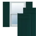 thumbnail image 1 of Ekena Millwork 16 1/8"W x 80"H True Fit PVC Three Board Joined Board-n-Batten Shutters, Thermal Green (Per Pair - Hardware Not Included), 1 of 9