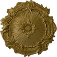thumbnail image 1 of Ekena Millwork 16 3/4"OD x 1 3/8"P Plymouth Ceiling Medallion (Fits Canopies up to 1 5/8"), Hand-Painted Gold, 1 of 6