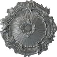 thumbnail image 1 of Ekena Millwork 16 3/4"OD x 1 3/8"P Plymouth Ceiling Medallion (Fits Canopies up to 1 5/8"), Hand-Painted Platinum, 1 of 6