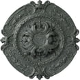 thumbnail image 1 of Ekena Millwork 16 3/8"OD x 1 3/4"P Southampton Ceiling Medallion (Fits Canopies up to 2 3/4"), Hand-Painted Athenian Green Crackle, 1 of 6