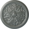 thumbnail image 1 of Ekena Millwork 16 7/8"OD x 1 1/2"P Swindon Ceiling Medallion (Fits Canopies up to 2 7/8"), Hand-Painted Platinum, 1 of 6