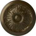 thumbnail image 1 of Ekena Millwork 16 7/8"OD x 5/8"P Vienna Ceiling Medallion (Fits Canopies up to 3 1/4"), Hand-Painted Brass, 1 of 6