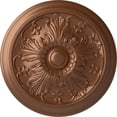 thumbnail image 1 of Ekena Millwork 16 7/8"OD x 5/8"P Vienna Ceiling Medallion (Fits Canopies up to 3 1/4"), Hand-Painted Polished Copper, 1 of 6