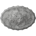 thumbnail image 1 of Ekena Millwork 16 7/8"W x 11 3/4"H x 1 1/2"P Oxford Ceiling Medallion, Hand-Painted Ultra Pure White Crackle, 1 of 5