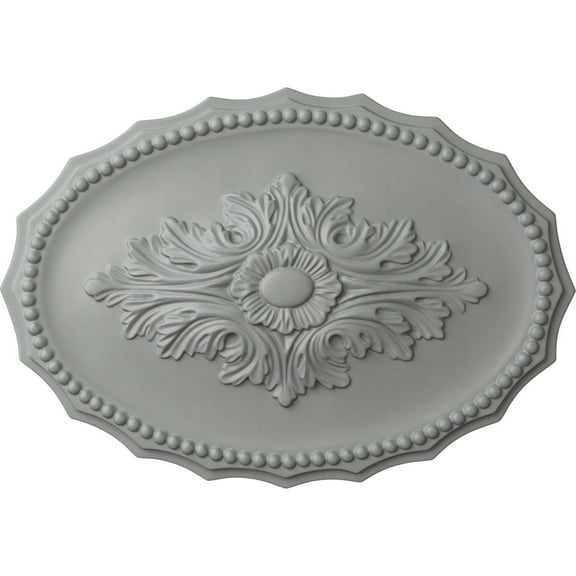 Ekena Millwork 16 7/8"W x 11 3/4"H x 1 1/2"P Oxford Ceiling Medallion