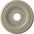 thumbnail image 1 of Ekena Millwork 16"OD x 3 1/2"ID x 1"P Berkshire Thermoformed PVC Ceiling Medallion (Fits Canopies up to 7"), Metallic Silver, 1 of 10