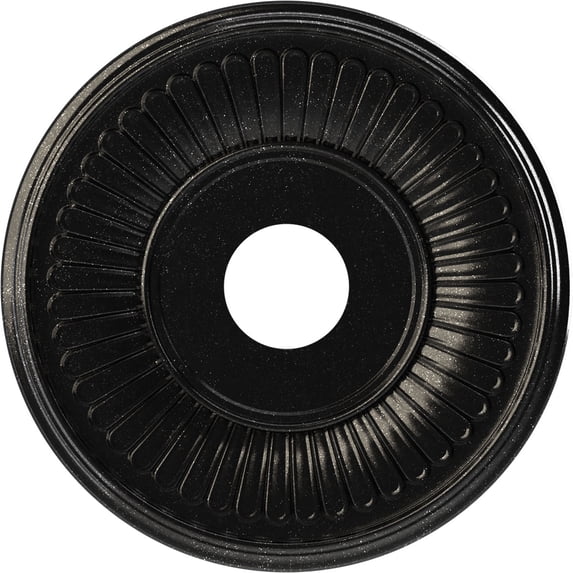 Ekena Millwork 16"OD x 3 1/2"ID x 1"P Berkshire Thermoformed PVC Ceiling Medallion (Fits Canopies up to 7"), Textured Metallic Galaxy