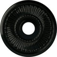 thumbnail image 1 of Ekena Millwork 16"OD x 3 5/8"ID x 3/4"P Melonie Ceiling Medallion (Fits Canopies up to 6 3/8"), Hand-Painted Black Pearl, 1 of 6