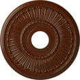 thumbnail image 1 of Ekena Millwork 16"OD x 3 5/8"ID x 3/4"P Melonie Ceiling Medallion (Fits Canopies up to 6 3/8"), Hand-Painted Burnished Mahogany Crackle, 1 of 6