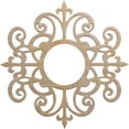 thumbnail image 1 of Ekena Millwork 16"OD x 5 1/4"ID x 1/4"T Dijon Wood Fretwork Pierced Ceiling Medallion, Birch, 1 of 3