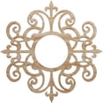 thumbnail image 1 of Ekena Millwork 16"OD x 5 1/4"ID x 3/8"T Dijon Wood Fretwork Pierced Ceiling Medallion, Red Oak, 1 of 3