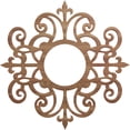 thumbnail image 1 of Ekena Millwork 16"OD x 5 1/4"ID x 3/8"T Dijon Wood Fretwork Pierced Ceiling Medallion, Walnut, 1 of 3