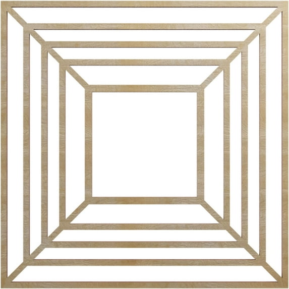 Ekena Millwork 16"OD x 5 7/8"ID x 3/8"T Raven Wood Fretwork Pierced Ceiling Medallion, Birch