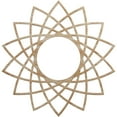 thumbnail image 1 of Ekena Millwork 16"OD x 6 1/8"ID x 1/4"T Eleanor Wood Fretwork Pierced Ceiling Medallion, Red Oak, 1 of 3