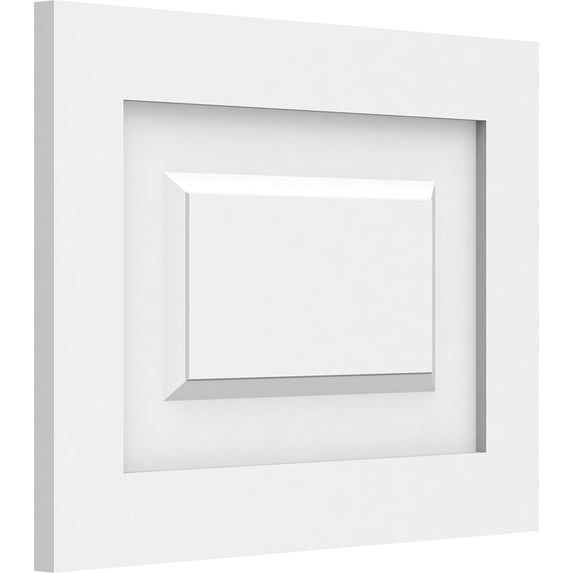 Ekena Millwork 16"W x 12"H x 5/8"P Harrison Raised Panel Decorative Wall Panel