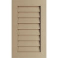thumbnail image 1 of Ekena Millwork 16"W x 18"H Timberthane Rustic Smooth Vertical Faux Wood Non-Functional Gable Vent, Primed Tan, 1 of 5