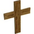 thumbnail image 1 of Ekena Millwork 16"W x 24"H x 1 1/2"D Vintage Farmhouse Cross, Barnwood Decor Collection, Natural Barnwood, 1 of 10