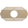 thumbnail image 1 of Ekena Millwork 16"W x 8"H x 4 1/4"ID x 1/4"T Chrysler Wood Fretwork Pierced Ceiling Medallion, Hickory, 1 of 3
