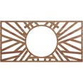 thumbnail image 1 of Ekena Millwork 16"W x 8"H x 5 7/8"ID x 3/8"T Hoover Wood Fretwork Pierced Ceiling Medallion, Walnut, 1 of 3