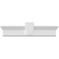 thumbnail image 1 of Ekena Millwork 163" Bottom Width x 166 7/8" Top Width x 7 1/4"H x 1"P Traditional Crosshead w/ Deco Keystone, 1 of 24