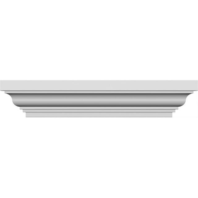 Ekena Millwork 169" Bottom Width x 175" Top Width x 4 1/2"H x 1/2"P Classic Crosshead