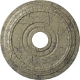 thumbnail image 1 of Ekena Millwork 17 1/2"OD x 3 5/8"ID x 1"P Munich Ceiling Medallion (Fits Canopies up to 5 5/8"), Hand-Painted Castle Stone Crackle, 1 of 6