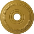 thumbnail image 1 of Ekena Millwork 17 1/2"OD x 3 5/8"ID x 1"P Munich Ceiling Medallion (Fits Canopies up to 5 5/8"), Hand-Painted Iridescent Gold, 1 of 6