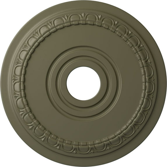 Ekena Millwork 17 1/2"OD x 3 5/8"ID x 1"P Munich Ceiling Medallion (Fits Canopies up to 5 5/8"), Hand-Painted Spartan Stone