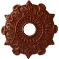 thumbnail image 1 of Ekena Millwork 17 1/2"OD x 4"ID x 1"P Preston Ceiling Medallion (Fits Canopies up to 4"), Hand-Painted Firebrick, 1 of 5